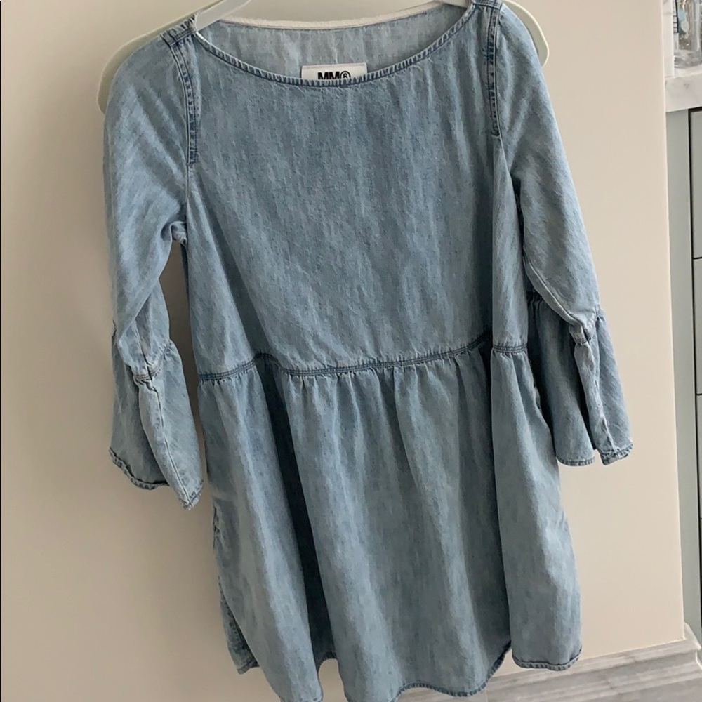 MM6 denim cotton mini dress